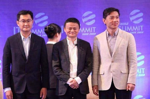 马云 李彦宏“互殴”,马化腾在旁“劝架”